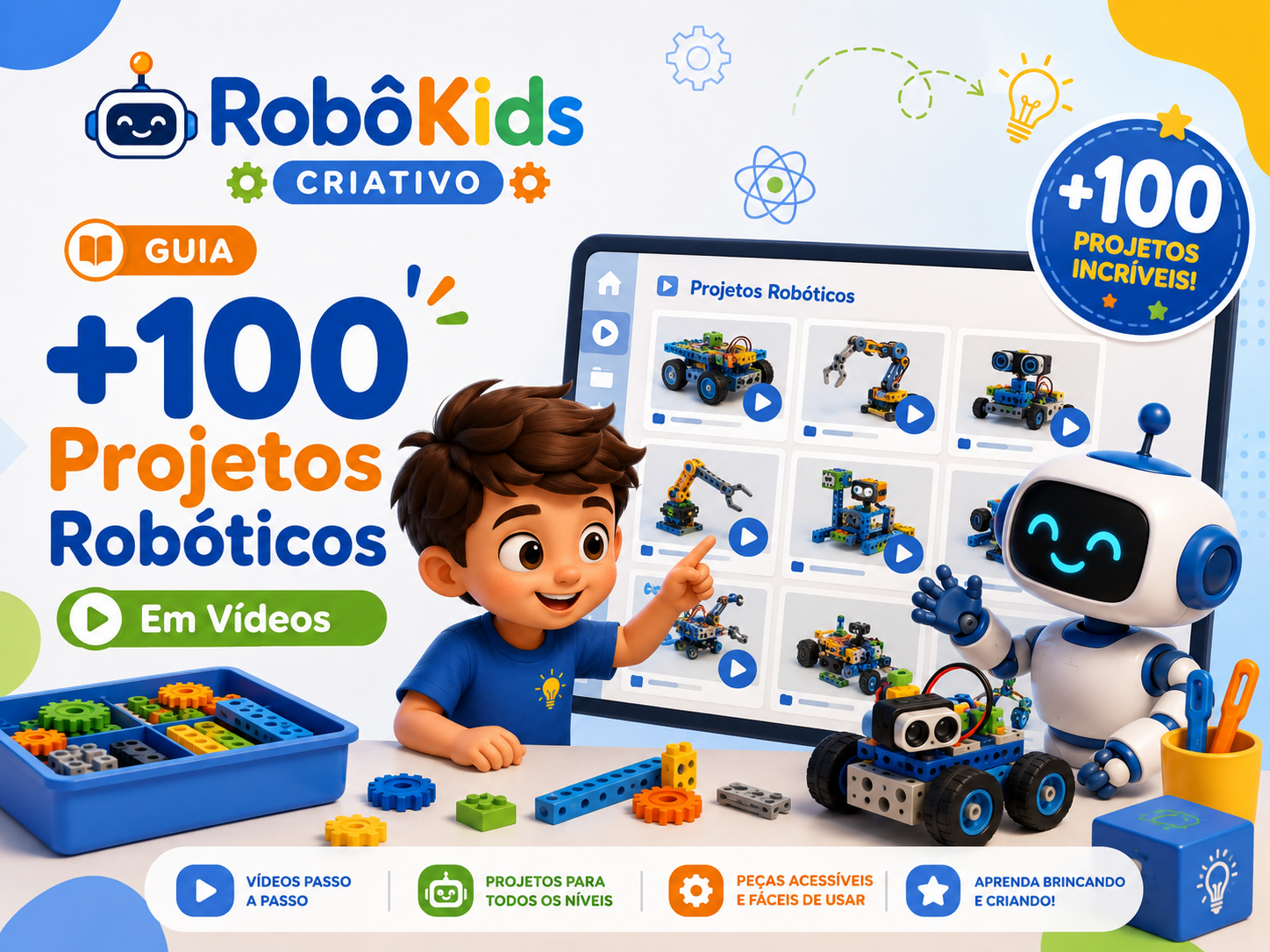 Guia de Projetos Robóticos - +100 Projetos Robóticos em Vídeos